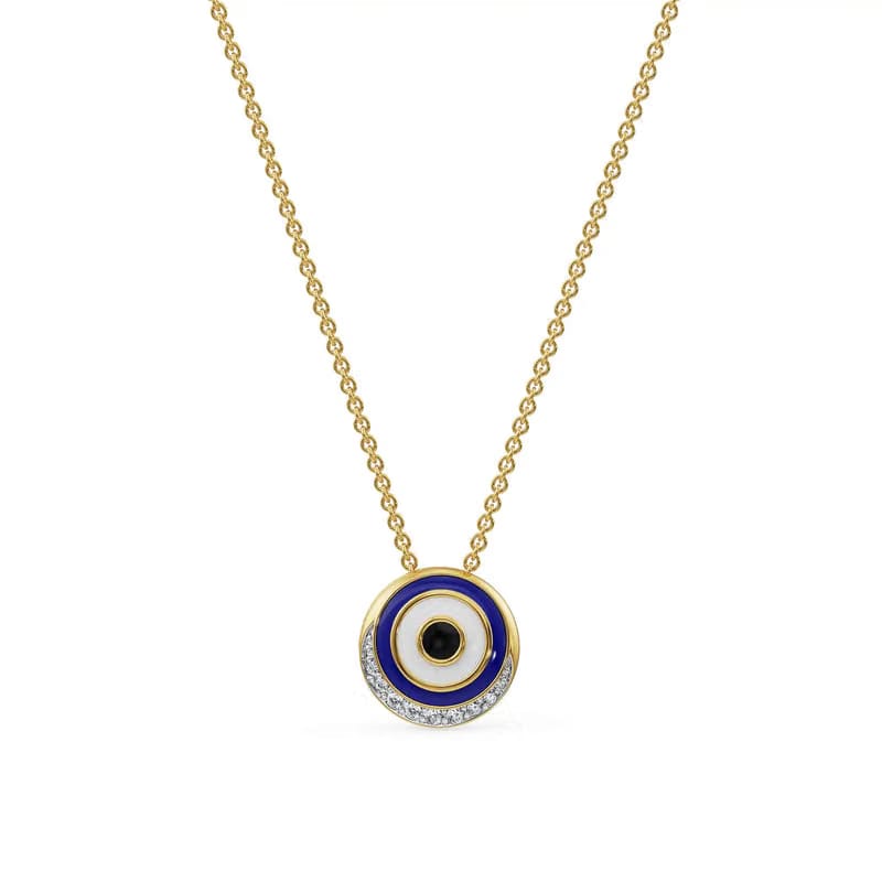 Enigma Evil Eye Lab Diamond Necklace