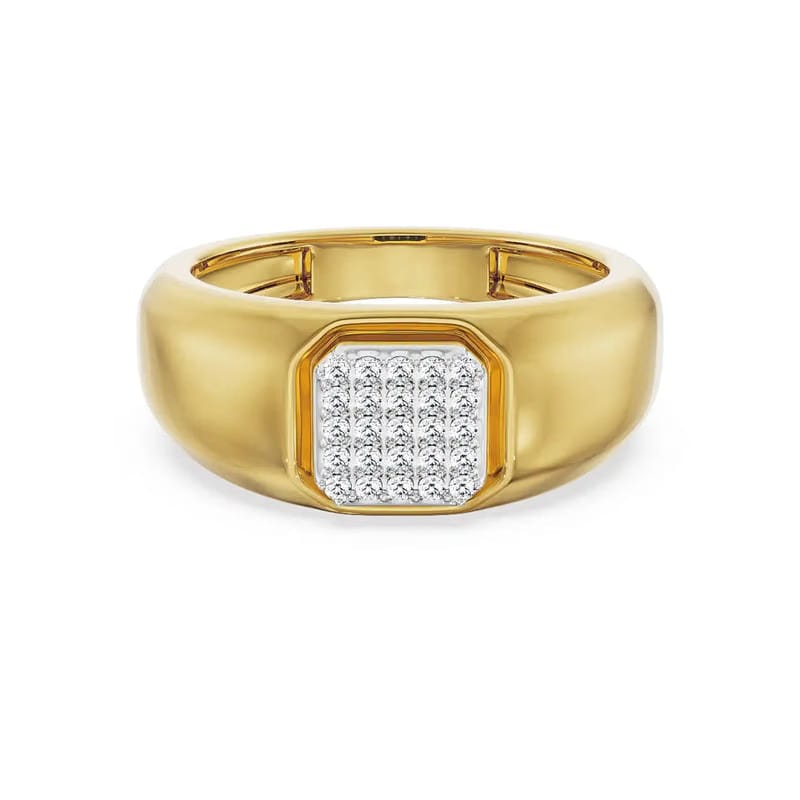 Eric Clustered Diamond Ring for Him