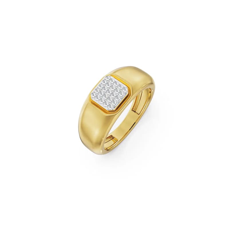 Eric Clustered Diamond Ring for Him