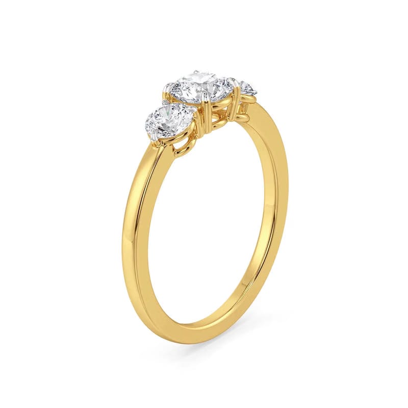 Eterna Trio Lab Grown Diamond Ring 9KT