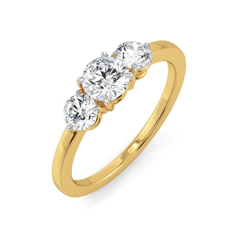 Eterna Trio Lab Grown Diamond Ring 9KT