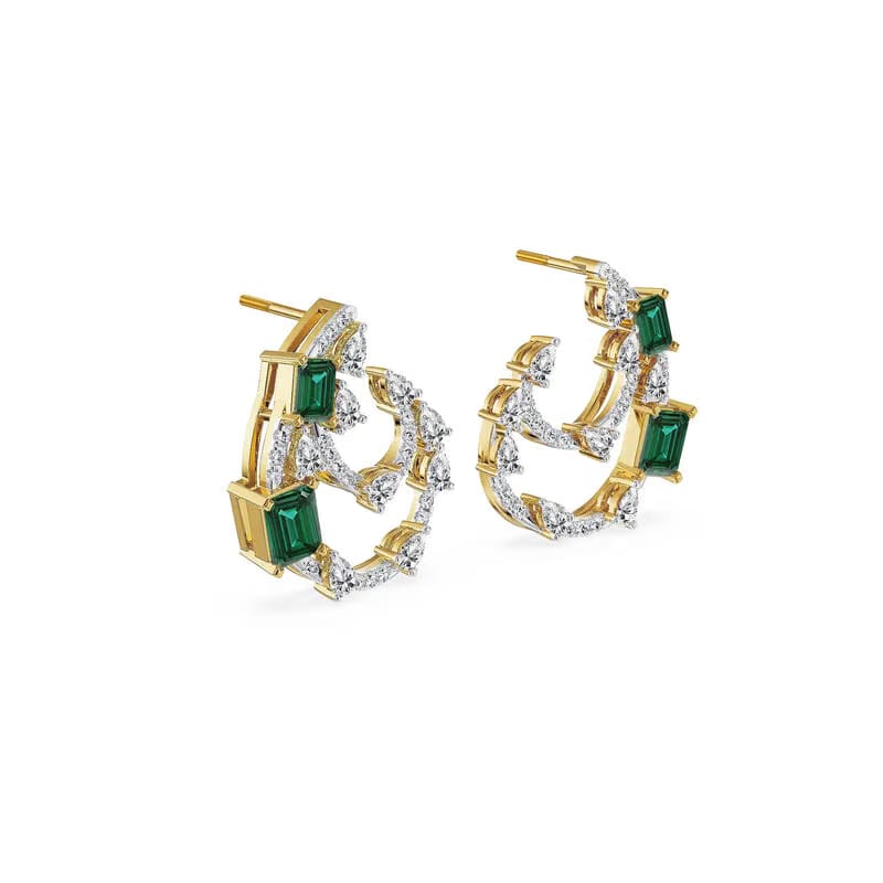 Eternal Emerald Lab Grown Diamond Studs 9KT