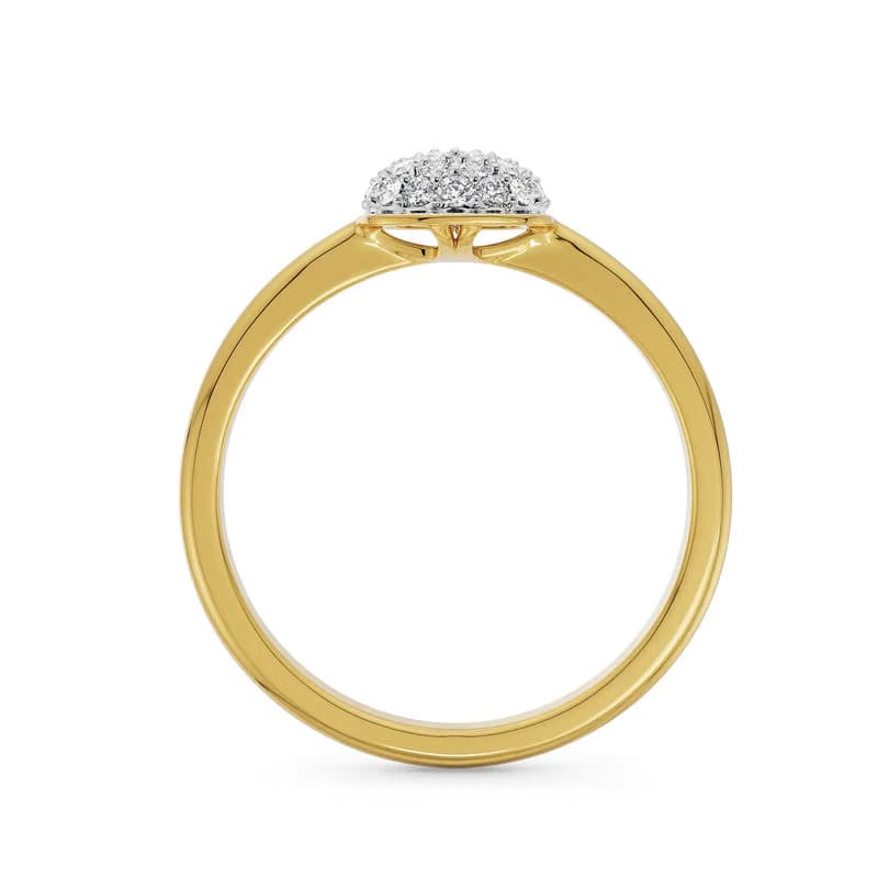 Eternal Square Solitaire Diamond Ring 9KT