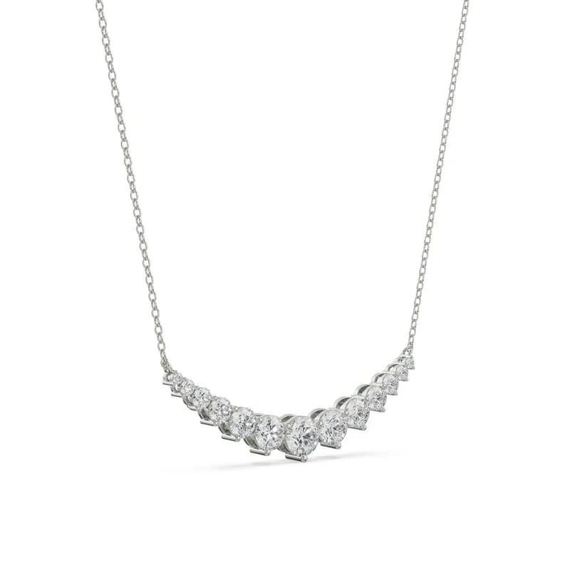 Eternity Round Lab Grown Diamond Necklace 9KT