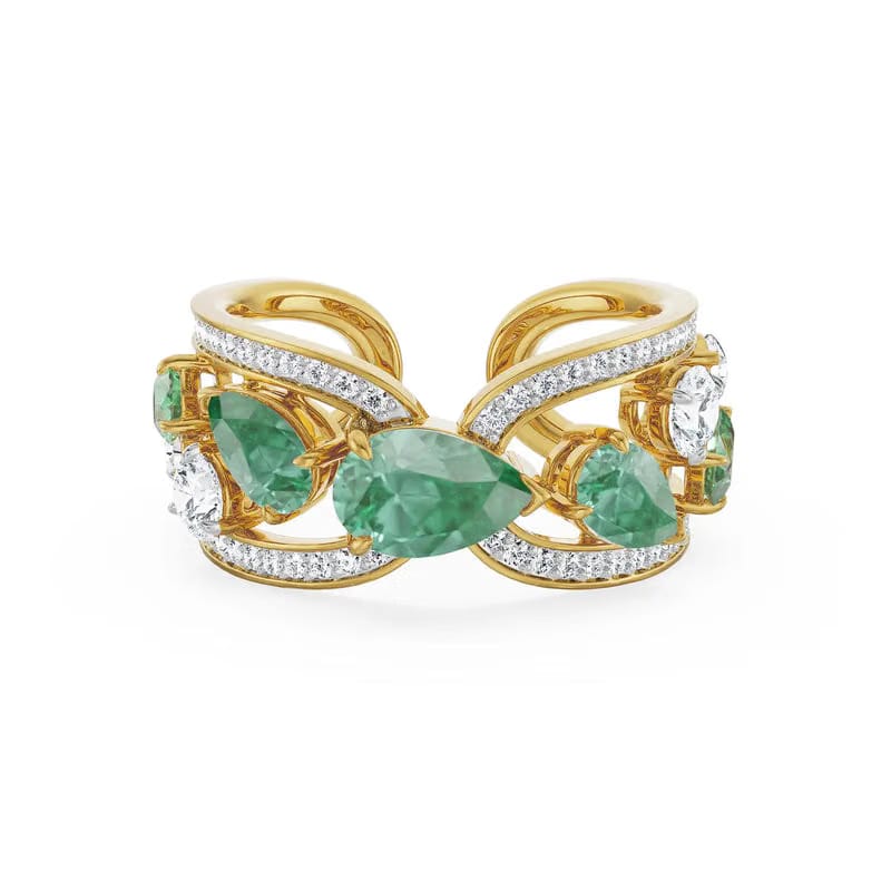 Ethereal Gemstone Lab Grown Diamond Ring
