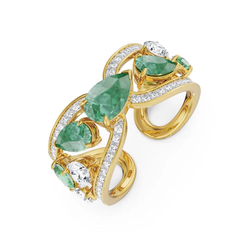 Ethereal Gemstone Lab Grown Diamond Ring