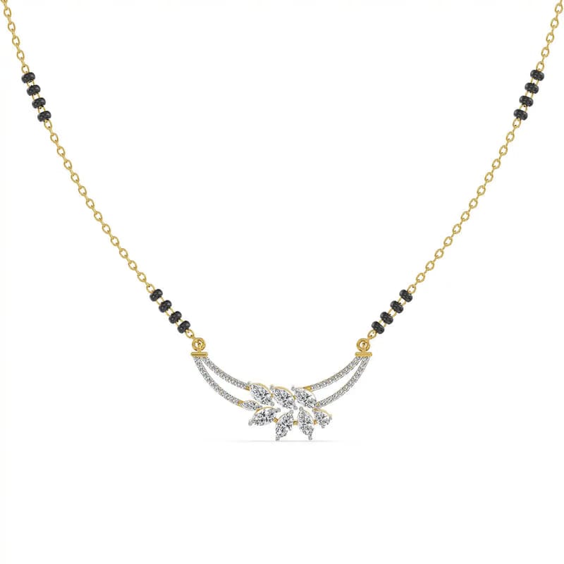 Ethereal Leaf Lab Grown Diamond Mangalsutra