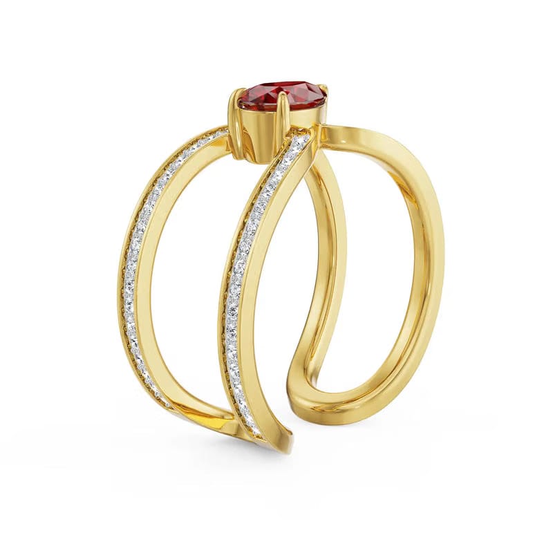 Ethereal Ruby Lab Grown Diamond Ring_in_stock