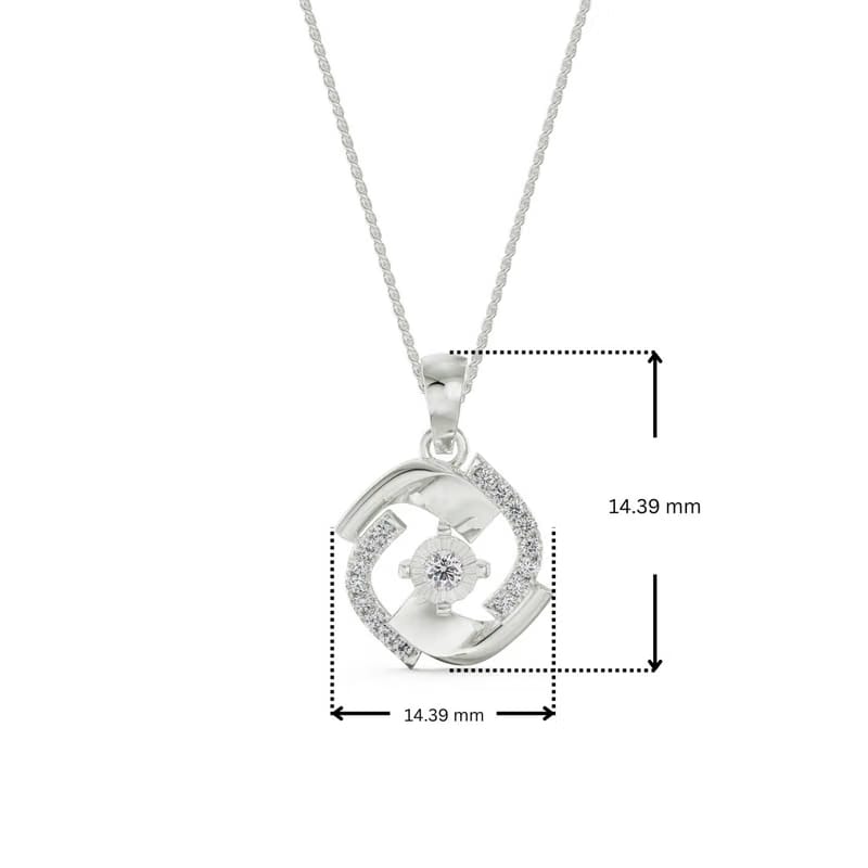 Evil Eye Lab Grown Diamond Pendant