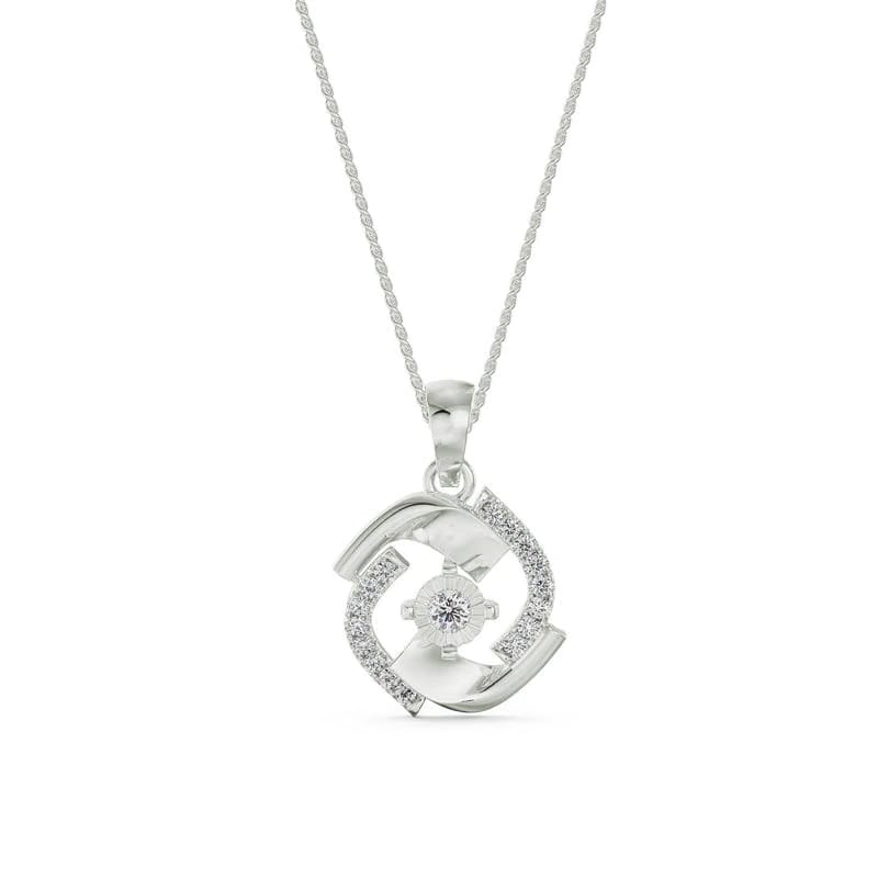 Evil Eye Lab Grown Diamond Pendant 9KT