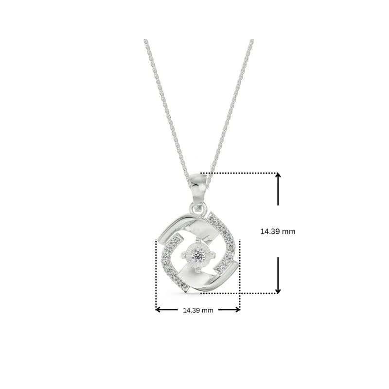 Evil Eye Lab Grown Diamond Pendant 9KT