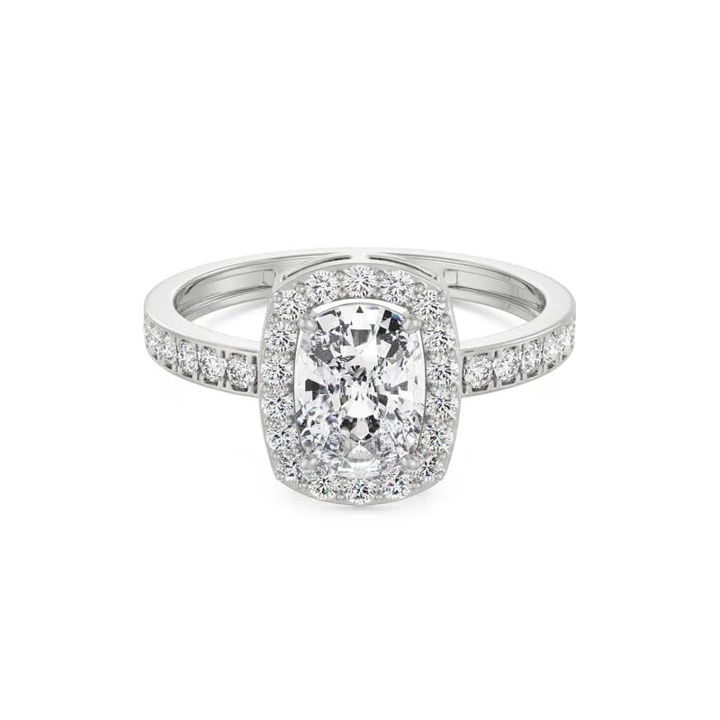 Exquisite Cushion Lab Grown Diamond Sparkle Ring
