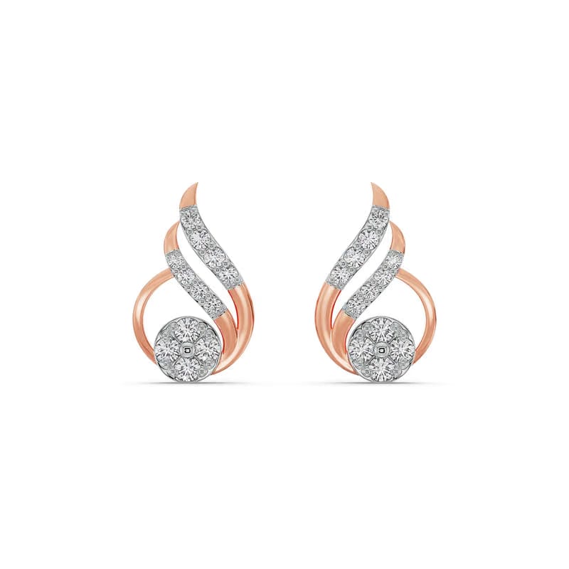 Fern Lab Grown Diamond Earrings 9KT