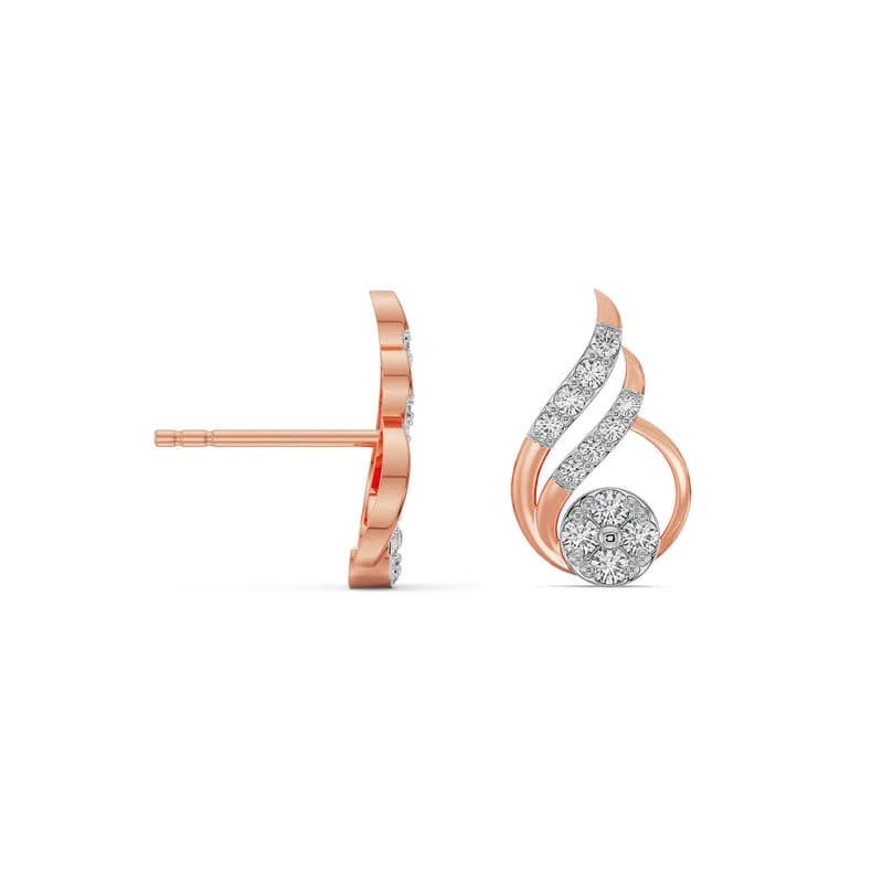Fern Lab Grown Diamond Earrings 9KT