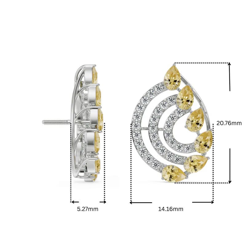 Fiery Festive Lab Grown Diamond Studs