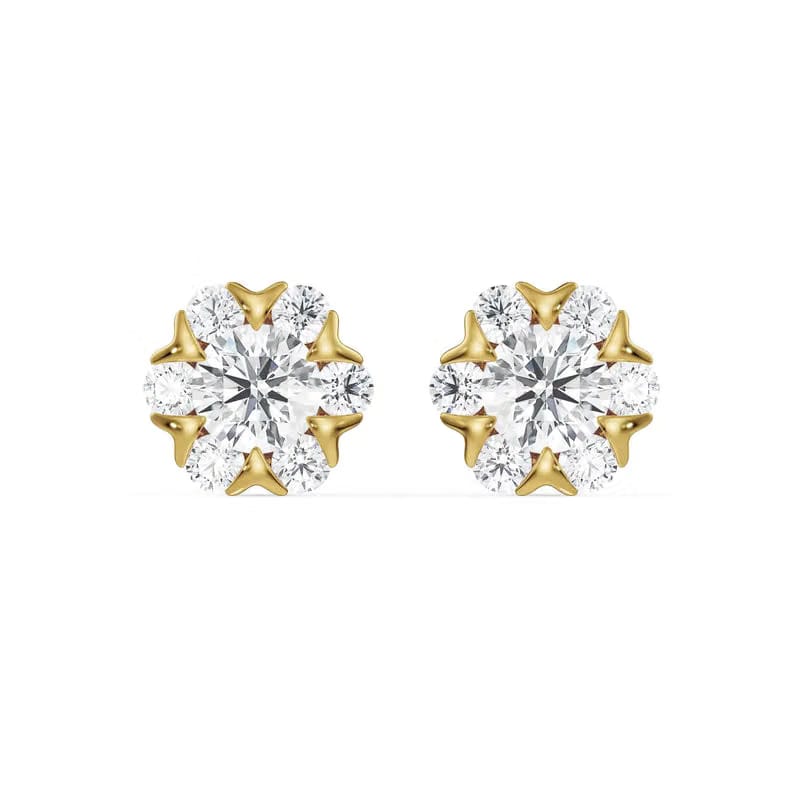 Fiona Floral Lab Grown Diamond Studs