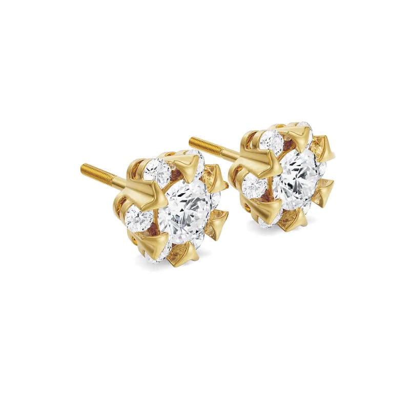 Fiona Floral Lab Grown Diamond Studs