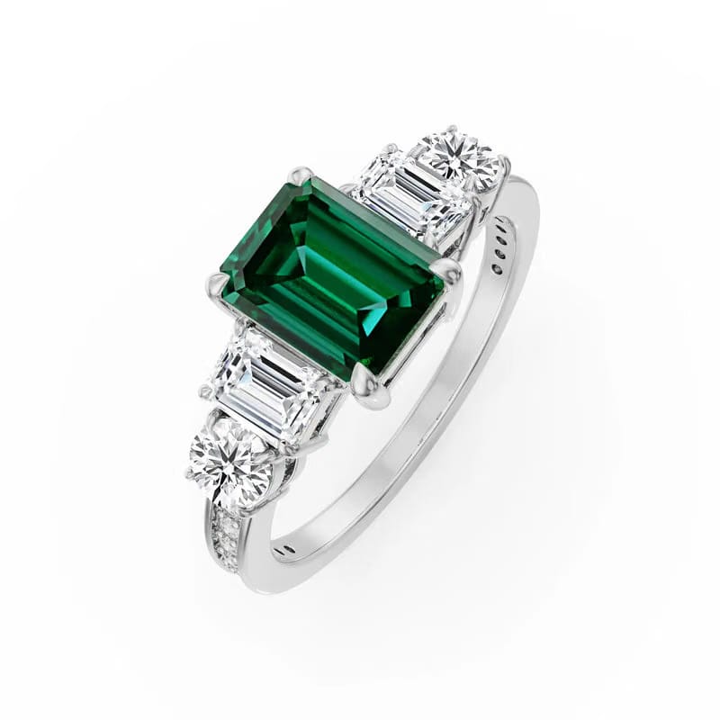 Five Solitaire Lab Grown Diamond Ring