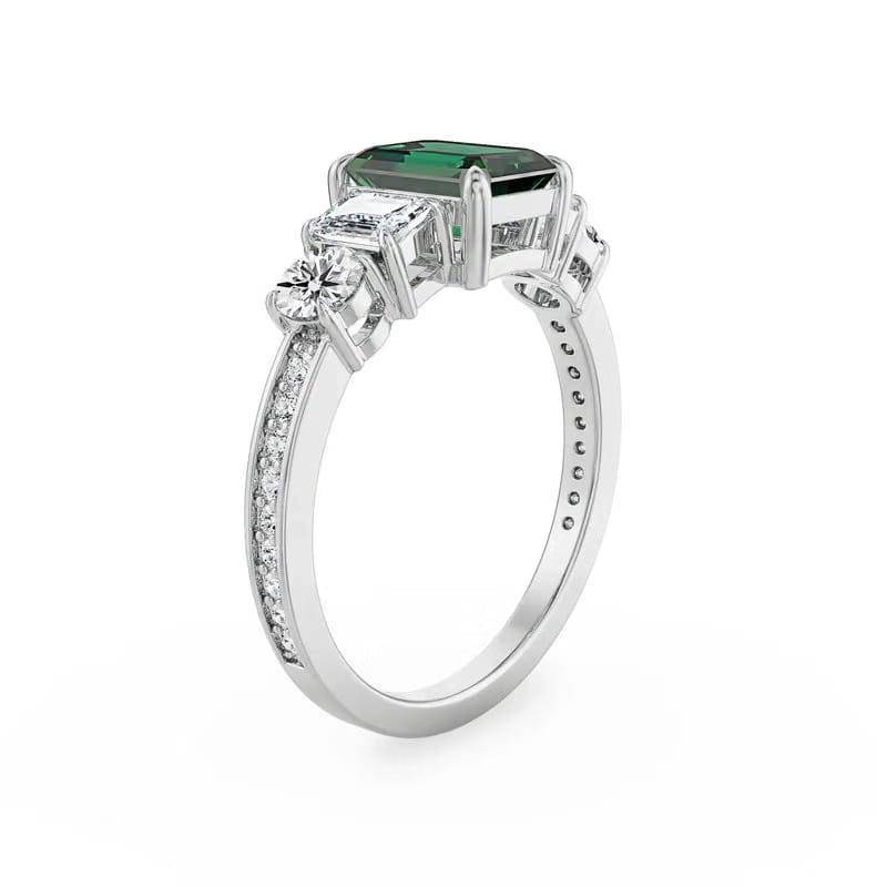 Five Solitaire Lab Grown Diamond Ring 9KT