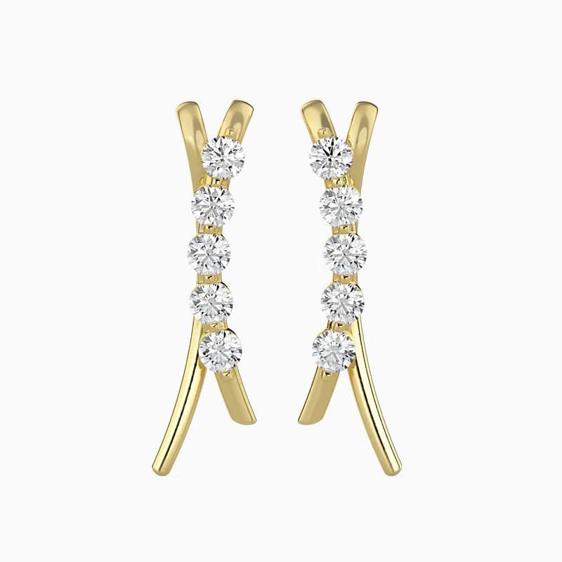 Five Star Diamond Earrings