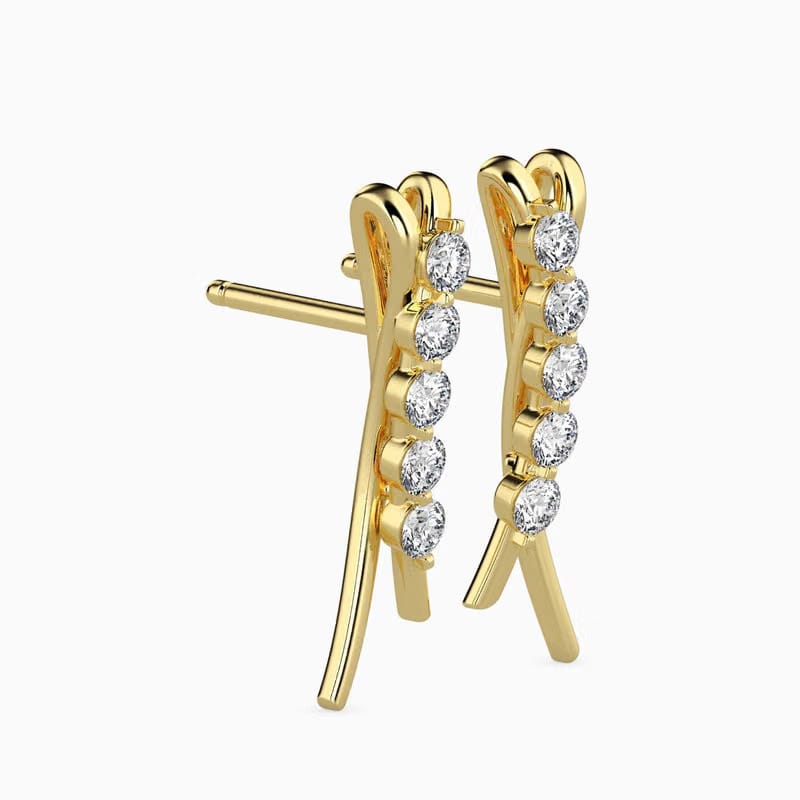 Five Star Diamond Earrings