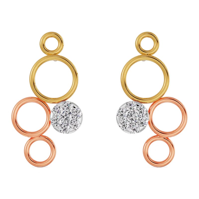 Fivefold Sparkle Lab Grown Diamond Earrings