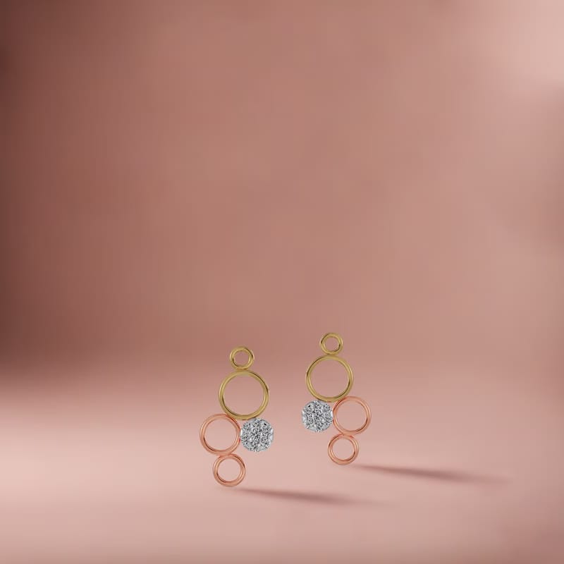 Fivefold Sparkle Lab Grown Diamond Earrings