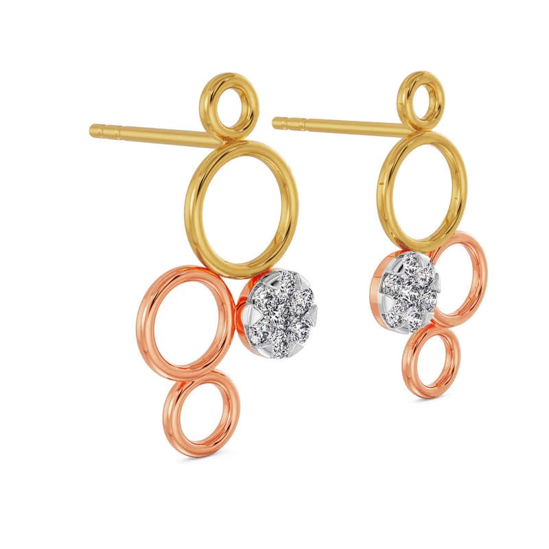 Fivefold Sparkle Lab Grown Diamond Earrings