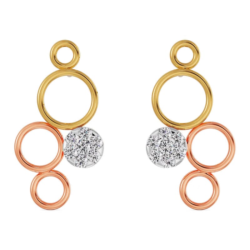 Fivefold Sparkle Lab Grown Diamond Earrings 9KT
