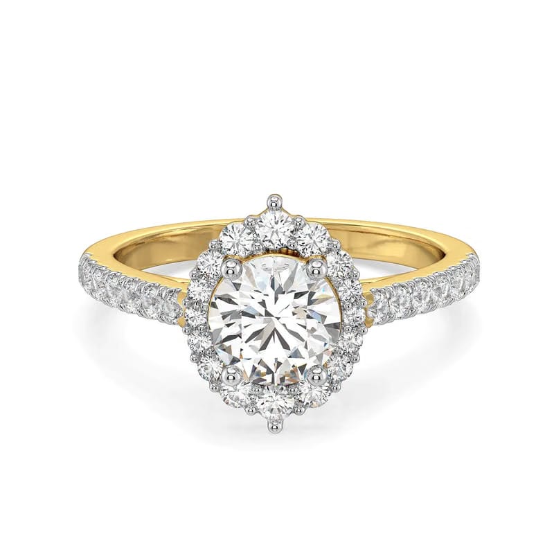 Fizy Halo Lab Grown Diamond Engagement Ring