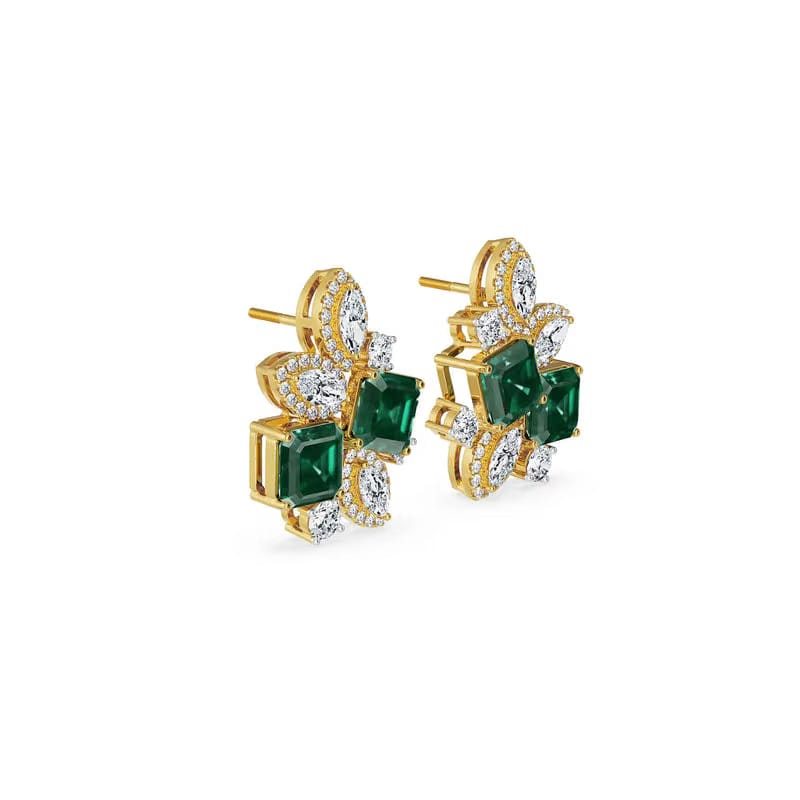 Fleur de Luxe Lab Grown Diamond Earrings