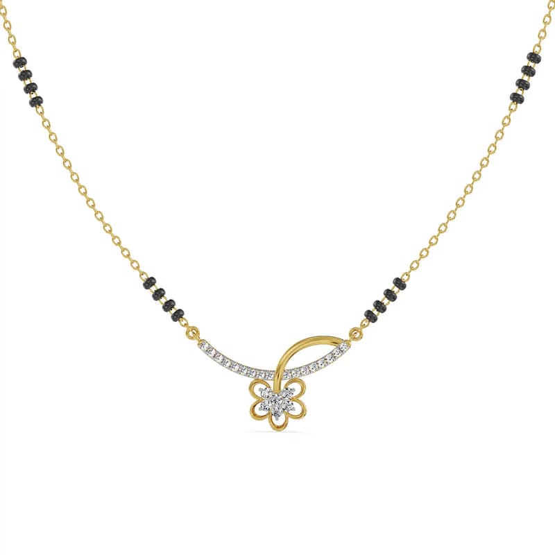 Flora Bloom Lab Grown Diamond Mangalsutra