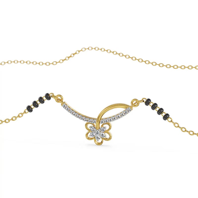 Flora Bloom Lab Grown Diamond Mangalsutra