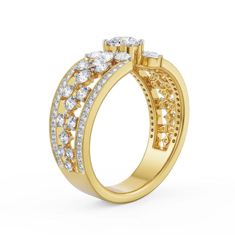 Flora Pear Lab Grown Diamond Ring