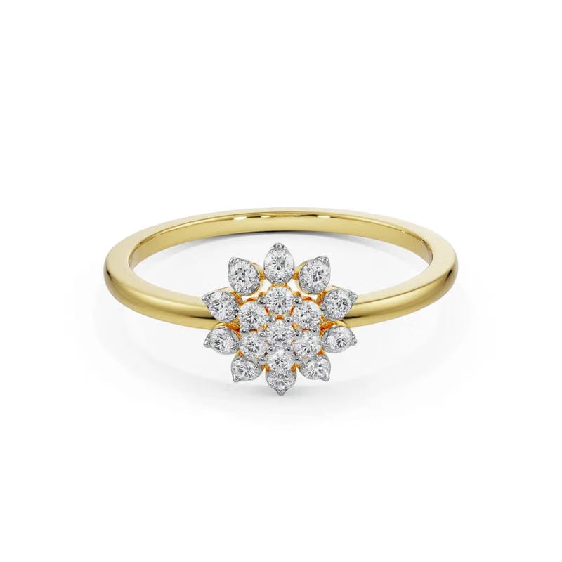 Floral Blooming Lab Grown Diamond Ring