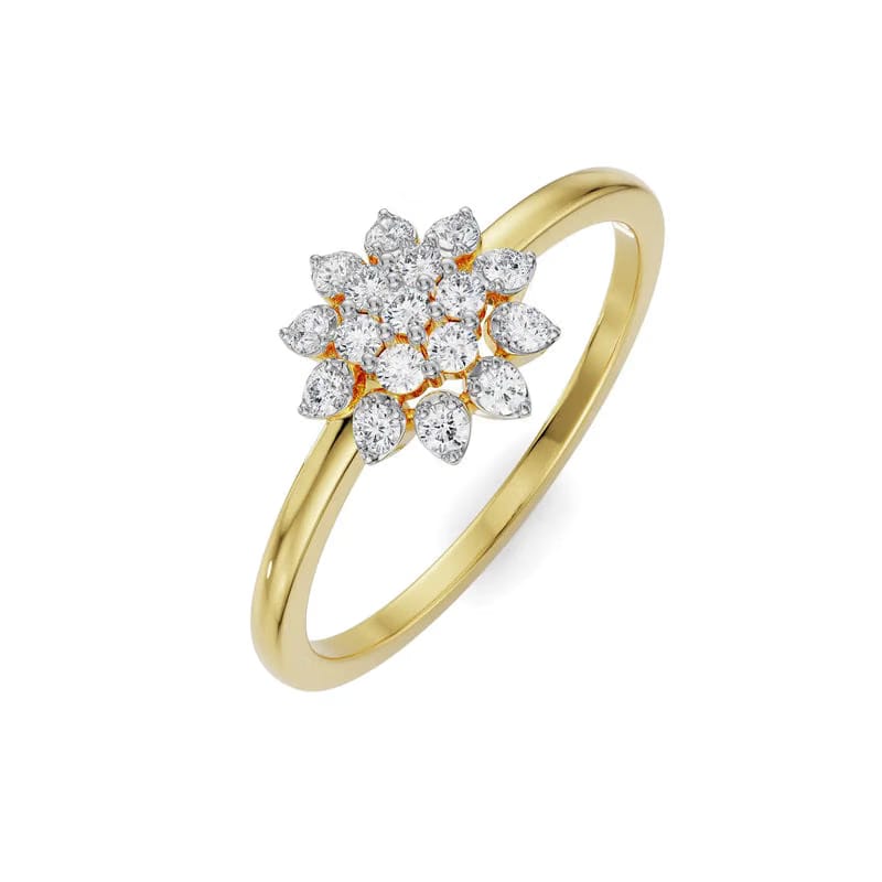 Floral Blooming Lab Grown Diamond Ring