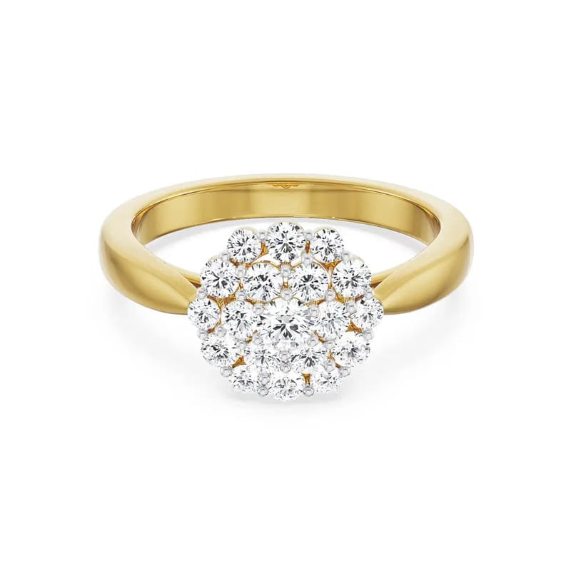Floral Cassete Diamond Ring