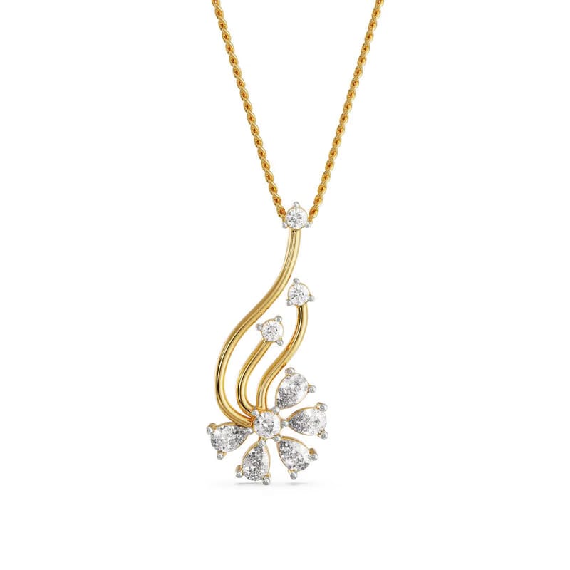Floral Fantasy Lab Grown Diamond Pendant