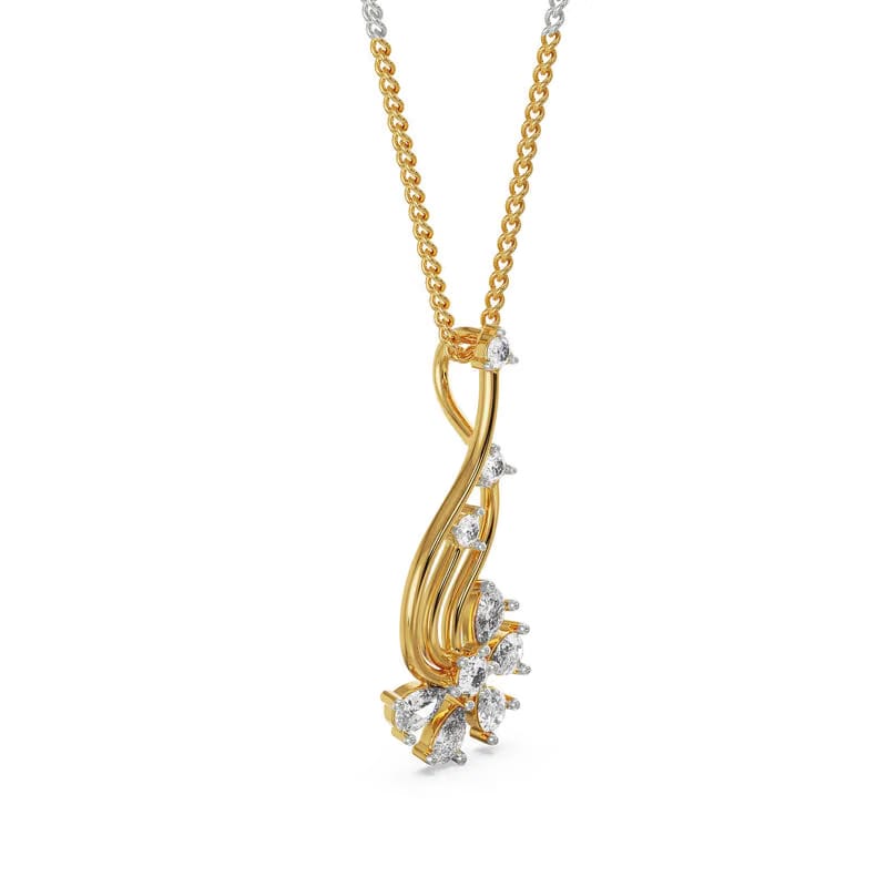 Floral Fantasy Lab Grown Diamond Pendant