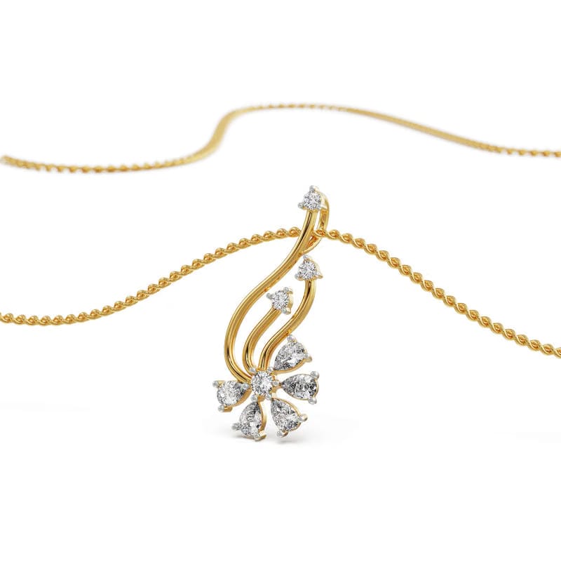 Floral Fantasy Lab Grown Diamond Pendant
