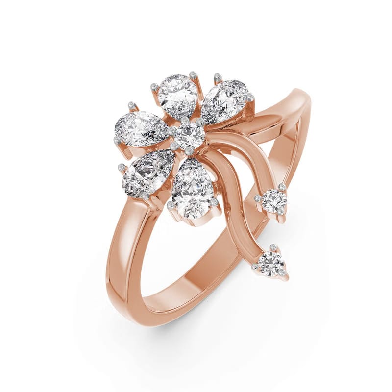 Floral Fantasy Lab Grown Diamond Ring