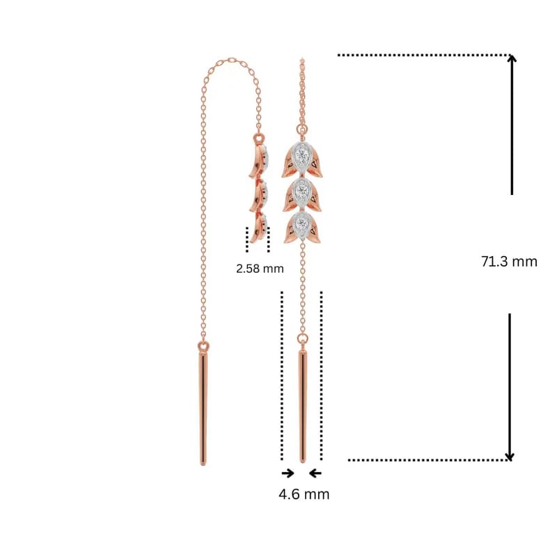 Floral Splendor Lab Grown Diamond Earrings
