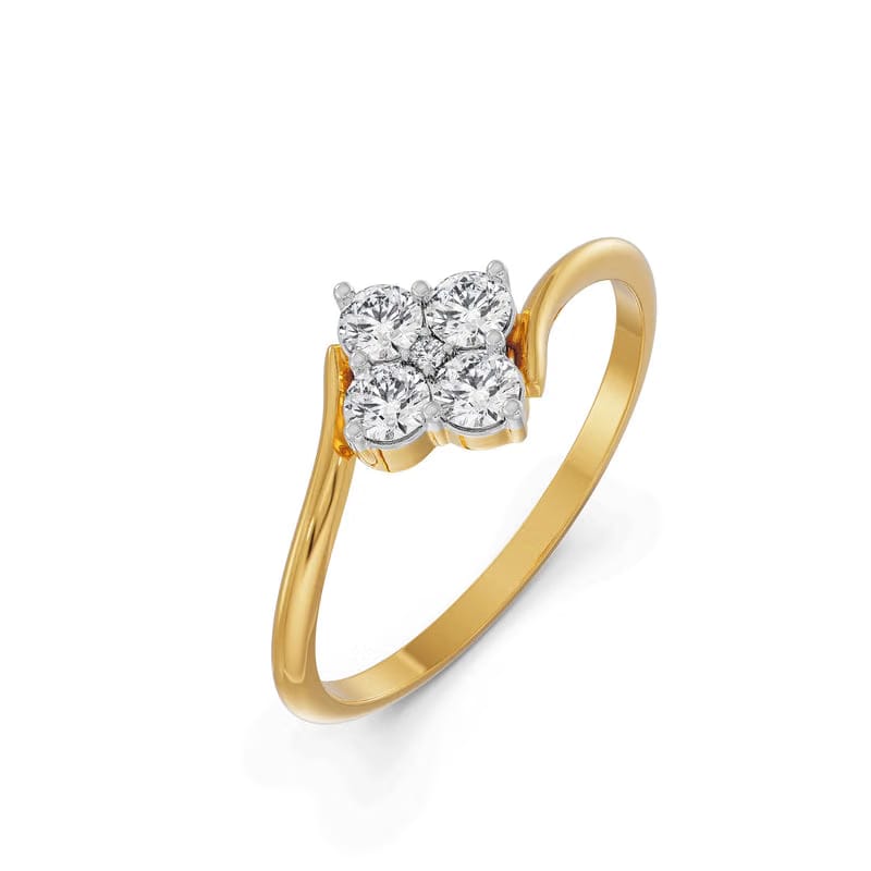 Fourfold Lab Grown Diamond Sparkle Ring