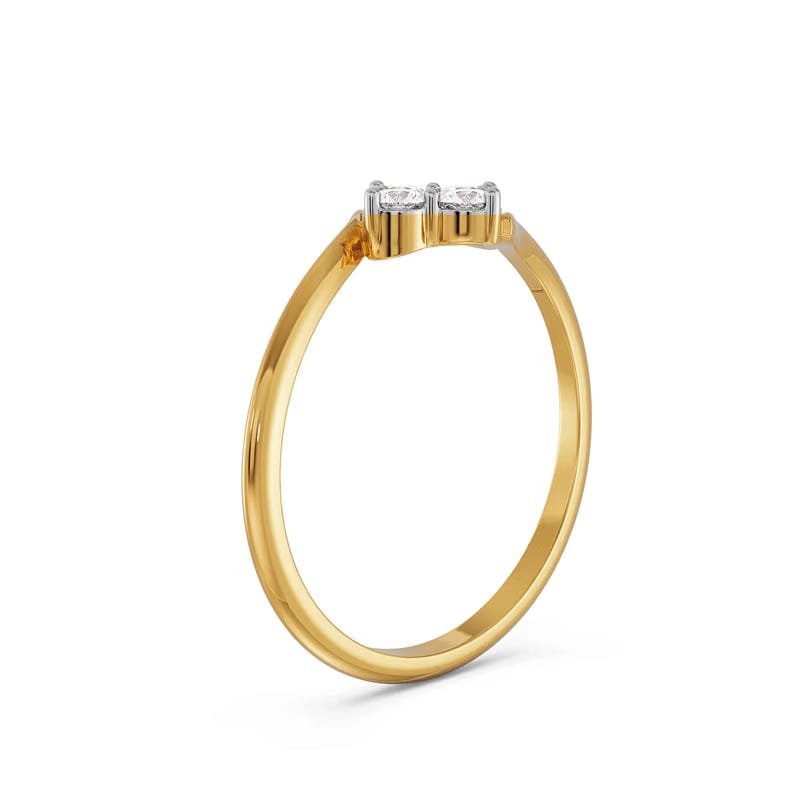 Fourfold Lab Grown Diamond Sparkle Ring 9KT