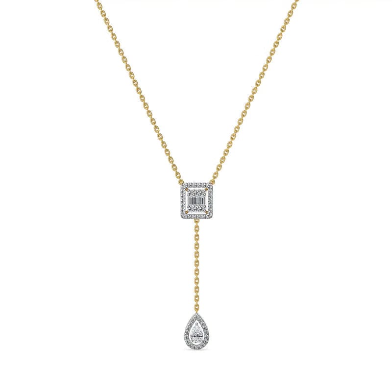Frame Cluster Lab Grown Diamond Necklace
