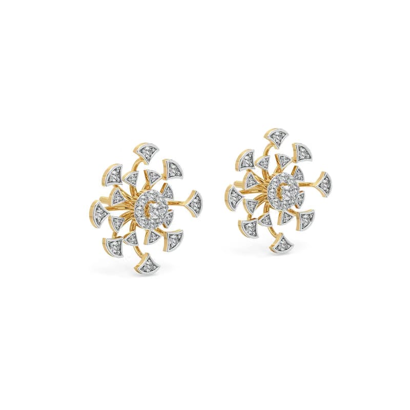 Galaxy Blossom Lab Grown Diamond Earrings