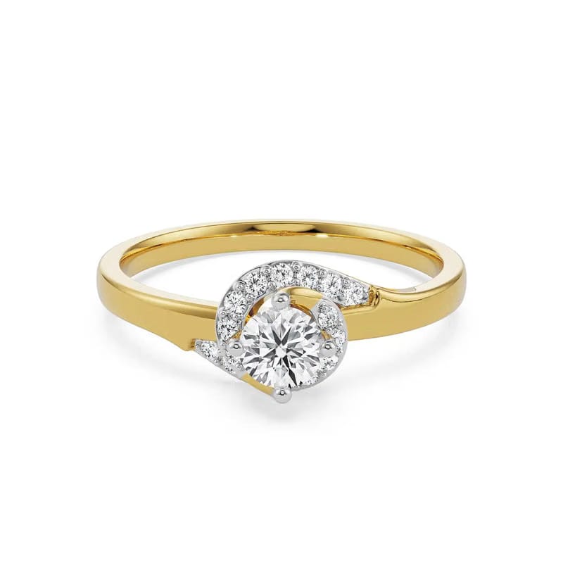 Genelia Lab Diamond Engagement Ring