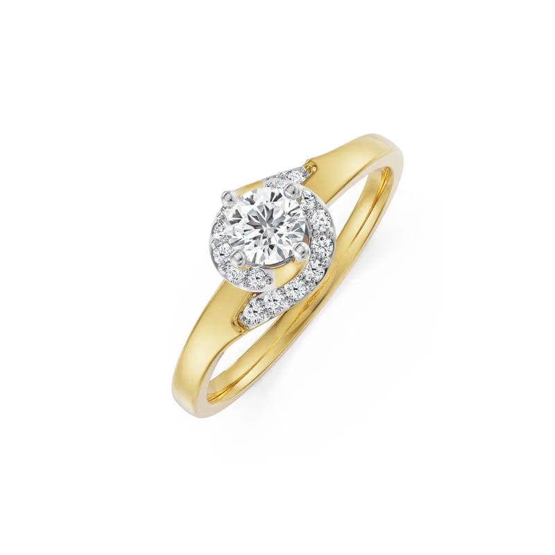 Genelia Lab Diamond Engagement Ring 9KT
