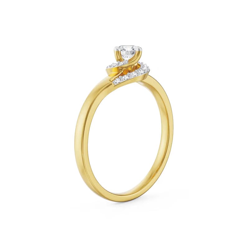 Genelia Lab Diamond Engagement Ring 9KT
