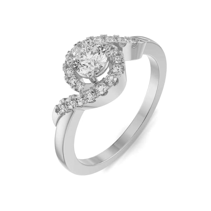 Geneva Twisted Lab Grown Diamond Ring
